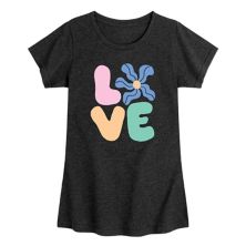 Girls Love Flower Graphic Tee Licensed Character