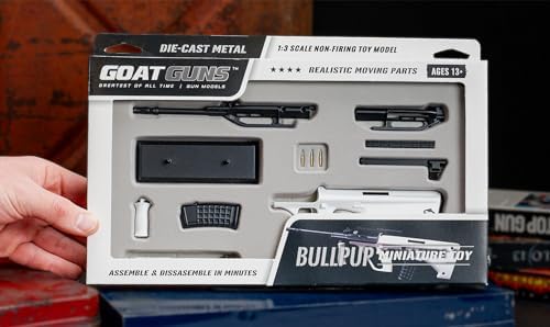 GoatGuns Miniature Bullpup Model White | 1:3 Scale Build Kit GOAT GUNS