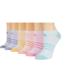 Superlite No Show Socks 6-Pack (Малыш / Маленький ребенок / Большой ребенок / Взрослый) Adidas