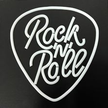 LED Rock 'n' Roll Wall Decor Unbranded