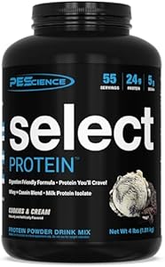 PEScience Select Low Carb Protein Powder (Порошок), Gourmet Vanilla, 27 Serving (Порция), Keto Friendly and Gluten Free PEScience