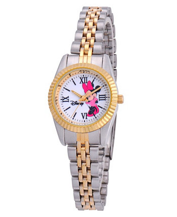 Женские двухцветные часы Disney Minnie Mouse из сплава серебра и золота Ewatchfactory