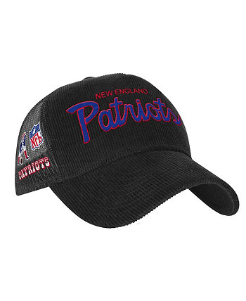 Черная регулируемая шляпа New England Patriots Times Up для больших мальчиков и девочек Mitchell & Ness
