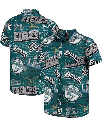 Мужская тематическая рубашка на пуговицах Midnight Green Philadelphia Eagles FOCO