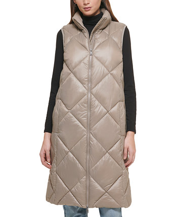 Женская куртка без рукавов со стеганым ромбом DKNY