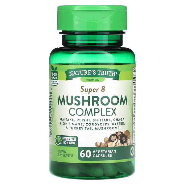 Super 8 Mushroom Complex - 60 вегетарианских капсул - Nature's Truth Nature's Truth