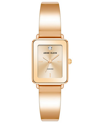 Женские часы-браслет с оттенком розового золота, 22X27 мм Anne Klein