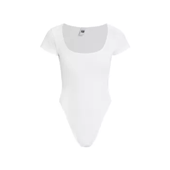 Re/done & Pam Square-Neck High-Leg Bodysuit Re/Done