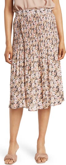 Плиссированная юбка-миди с цветочным принтом Chenault