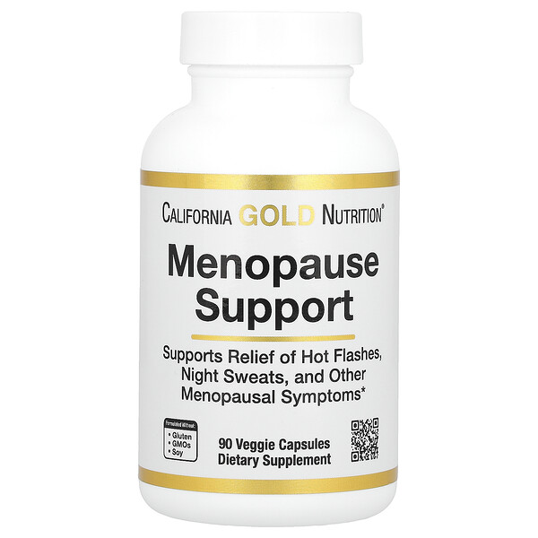 Поддержка менопаузы, 90 растительных капсул California Gold Nutrition