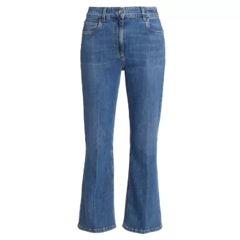 Укороченные джинсы Fcrop с высокой талией Marella