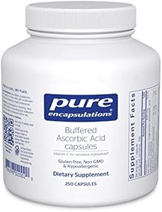 Pure Encapsulations Buffered Ascorbic Acid Capsules | Vitamin C for Sensitive Individuals* | 90 Capsules Pure Encapsulations