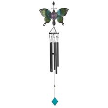 FC Design 46&#34; Long Green Butterfly Wind Chime with Gem Perfect Gifts for Holiday F.C Design