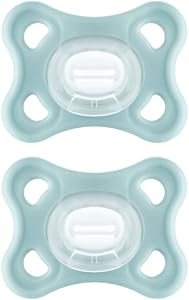 MAM Comfort Pacifiers, Newborn Pacifiers (2 Pack) 3-6 Months, Best Pacifier for Breastfed Babies, Girl Silicone MAM