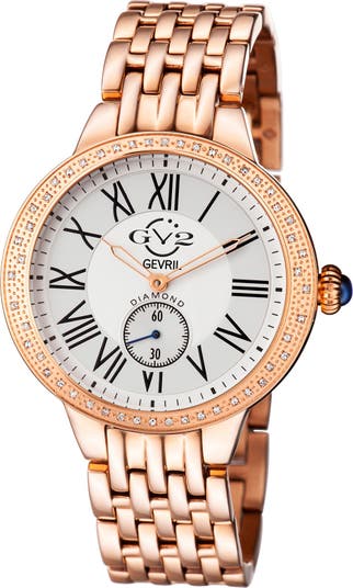 Женские кварцевые часы Astor с бриллиантами, 40 мм, вес 0,24 карата Gevril