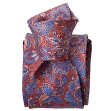 Catania - Printed Silk Tie For Men Elizabetta