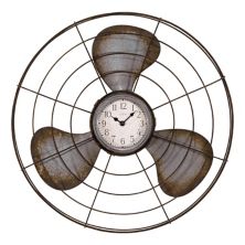 La Crosse Technology 16.5-in. Metal Fan Quartz Analog Wall Clock La Crosse Technology