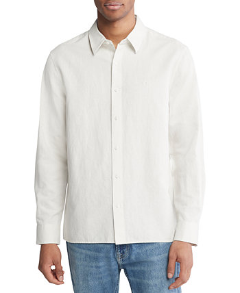 Men's Classic-Fit Textured Button-Down Shirt Calvin Klein