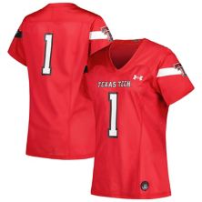 Women's Under Armour #1 Red Texas Tech Red Raiders Replica Football Jersey Under Armour