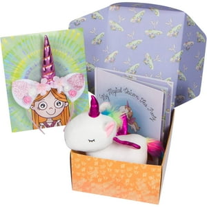 "My Magical Unicorn Tea Party" by Pixie Crush Gift Set ( Book, Stuffed Plush Toy, and Headband) for Girls 3-7 yrs Pixiecrush