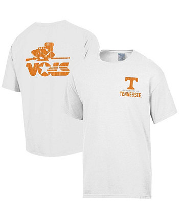Мужская белая рваная футболка с логотипом Tennessee Volunteers в винтажном стиле Comfortwash