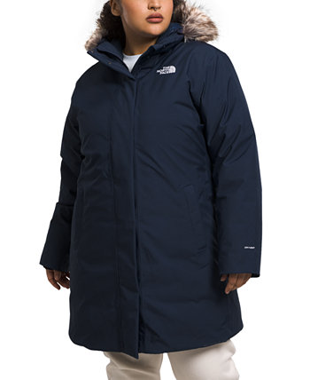 Арктическое пальто больших размеров с капюшоном и отделкой из искусственного меха The North Face