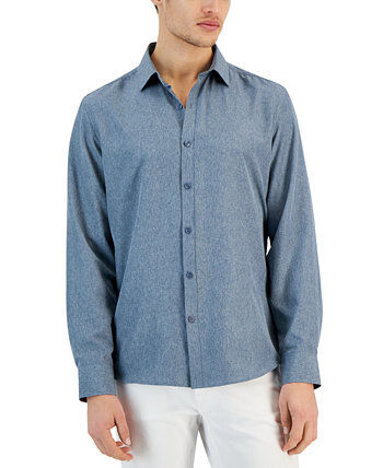 Мужская рубашка из вереска обычного кроя, созданная для Macy's Alfani