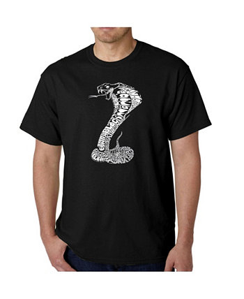 Мужская футболка Word Art - Tyles of Snakes LA Pop Art