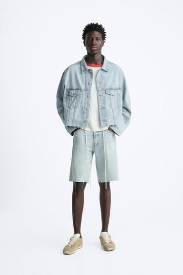  Джинсовые Шорты Zara BELTED DENIM SHORTS ZARA