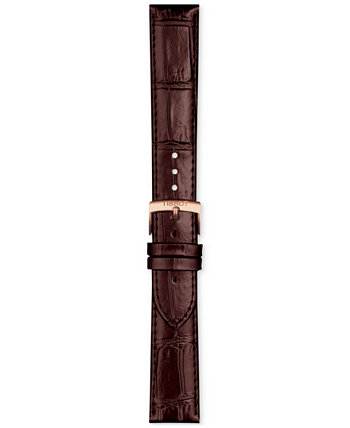 Official Interchangeable Brown Leather Watch Strap Tissot