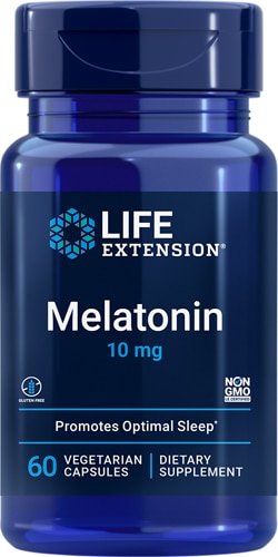 Life Extension Мелатонин -- 10 мг -- 60 капсул Life Extension