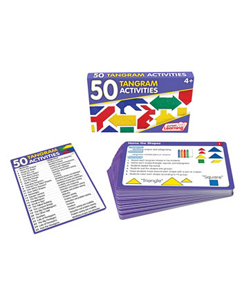 Образовательный обучающий набор 50 занятий по танграму, 50 карточек Junior Learning