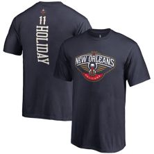 Темно-синяя футболка с именем и номером спонсора Youth Fanatics Jrue Holiday New Orleans Pelicans Fanatics