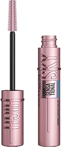 Maybelline Lash Sensational Sky High Waterproof Mascara Makeup, Volumizing, Lengthening, Defining, Curling, Multiplying, Buildable Formula, Brownish Black, 1 Count MAYBELLINE