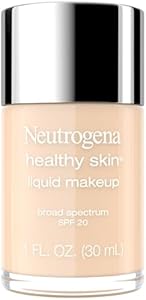 Neutrogena Healthy Skin Liquid Makeup Foundation, Broad Spectrum SPF 20 Sunscreen, Lightweight & Flawless Coverage Foundation with Antioxidant Vitamin E & Feverfew, Classic Ivory, 1 fl. oz Neutrogena