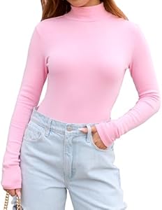 Женская Футболка Abardsion Long Sleeve Mock Turtleneck 2025 Abardsion