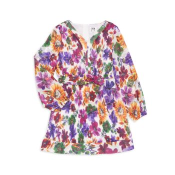 Little Girl's &amp; Girl's Liv Wildflower Garden Pleated Dress Milly Minis