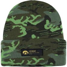 Men's Nike Camo Iowa Hawkeyes Veterans Day Cuffed Knit Hat Nitro USA