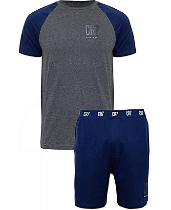 Men's Cotton Loungewear Top and Short Set CR7