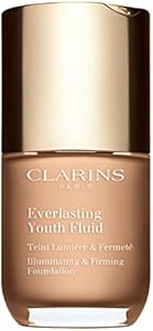 Clarins Everlasting Youth Fluid Foundation | Anti-Aging, Medium To Full Coverage | Illuminates, Smoothes and Visibly Firms Clarins