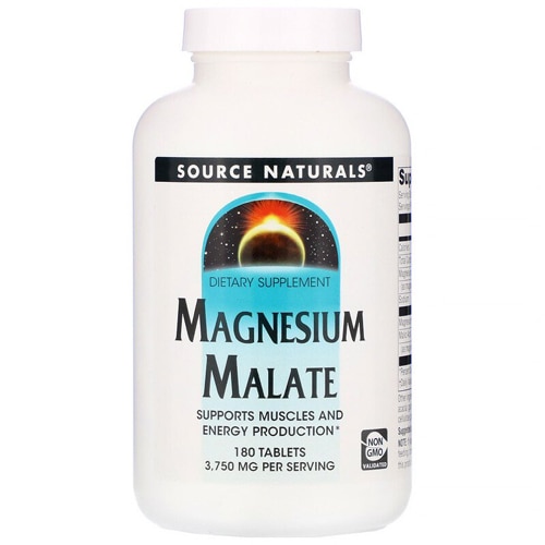 Магний малат Source Naturals -- 180 таблеток Source Naturals