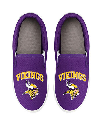 Женские фиолетовые слипоны Minnesota Vikings с большим логотипом FOCO