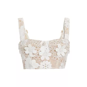 Emerie Floral Crop Top Bronx and Banco