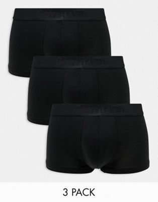 Набор из трех черных плавок с низкой посадкой Calvin Klein CK Black Calvin Klein