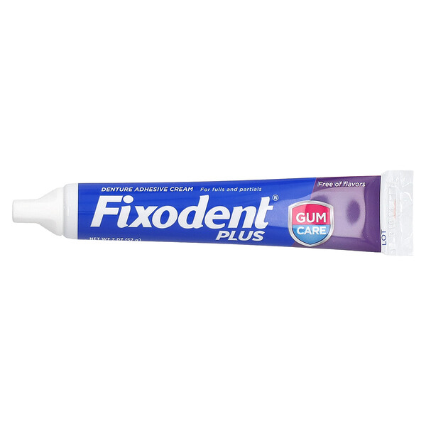 Plus, Клей для зубных протезов, 2 унции (57 г) Fixodent