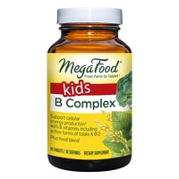 Комплекс Витамина B для Детей с Витамином B12 и Витамином B6 - 30 таблеток - MegaFood MegaFood