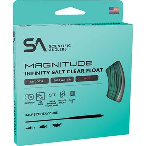 Magnitude Smooth Infinity Salt 12ft Clear Float Tip Line Scientific Anglers
