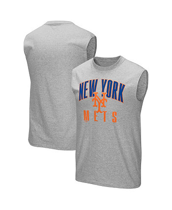 Men's Branded Gray New York Mets Game Legend Sleeveless Shooter T-shirt Fanatics