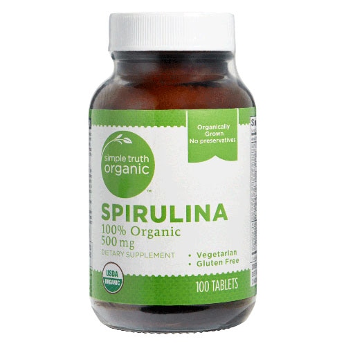 Spirulina -- 500 mg - 100 Tablets (Таблетки) Simple Truth