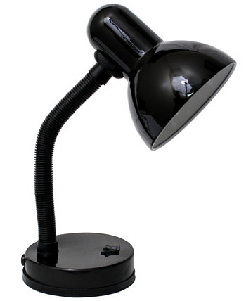 Базовая металлическая настольная лампа с гибким шлангом Simple Designs